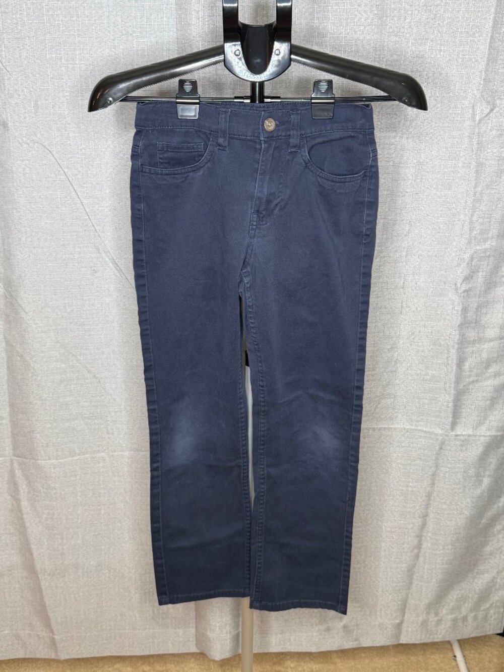 Nautica - Boy's Navy Blue School Uniform 5 Pocket Pants - Size 12